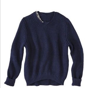 3.1 PHILLIP LIM TARGET Navy Knit Sweater